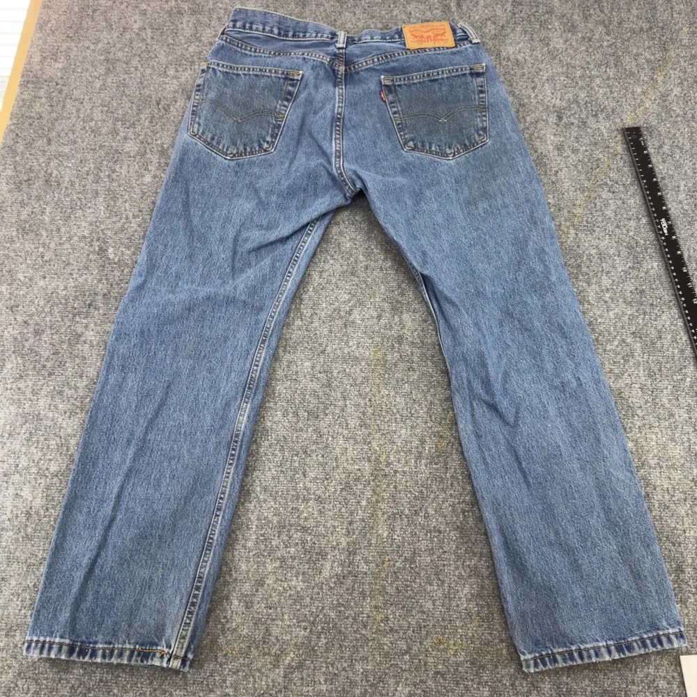 Levis 505 Regular Fit Straight Leg Jeans Medium Wash Blue Size W34 L30